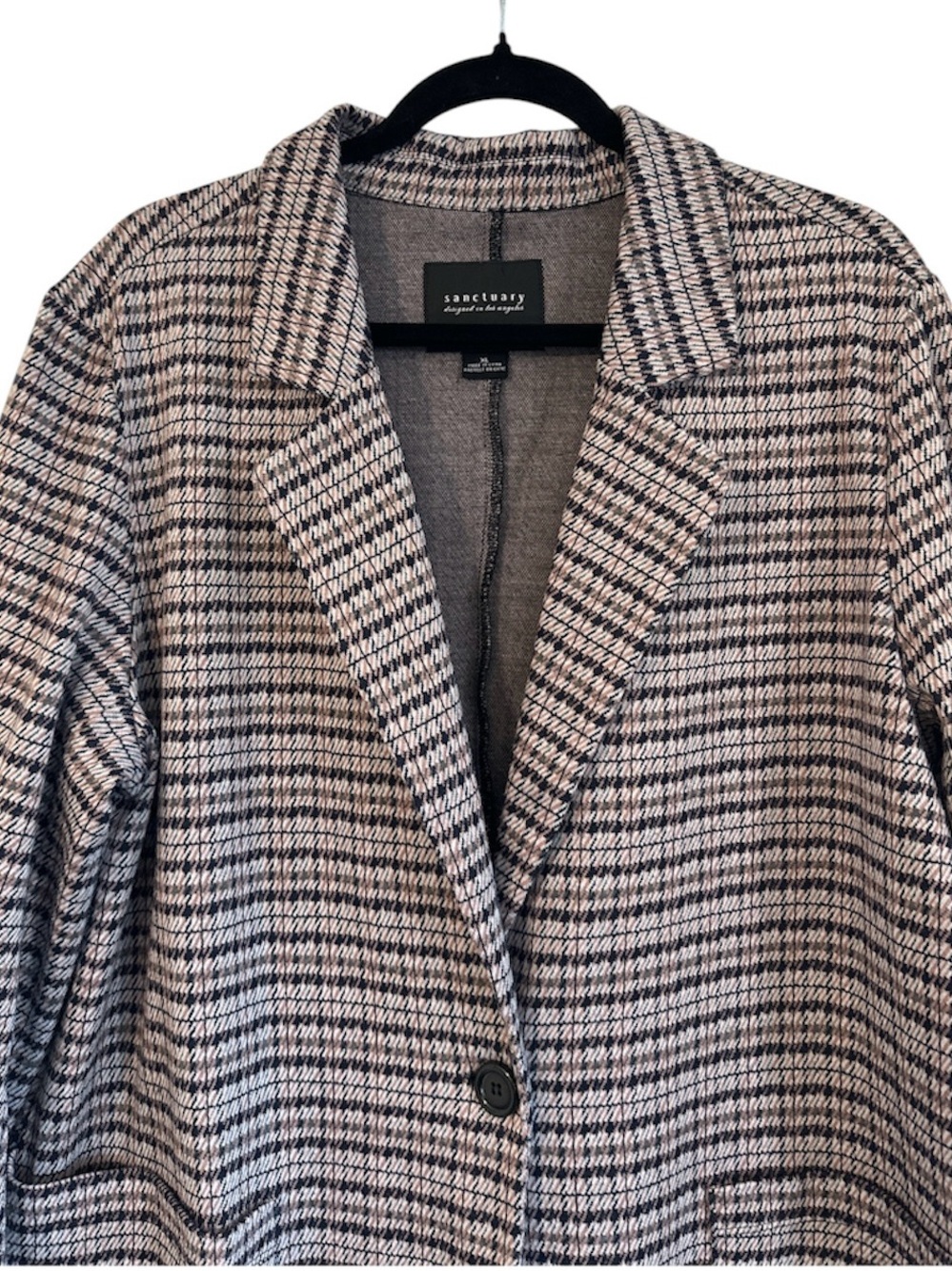 Anthropologie | Sanctuary | Houndstooth Blazer / Jacket / Coat | Size XL